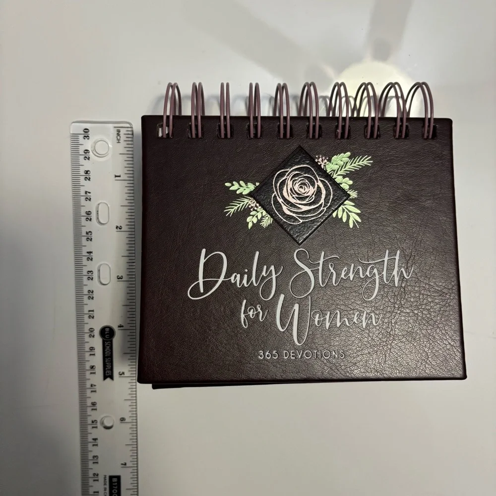 Spiral Devotional Book with Floral Design
